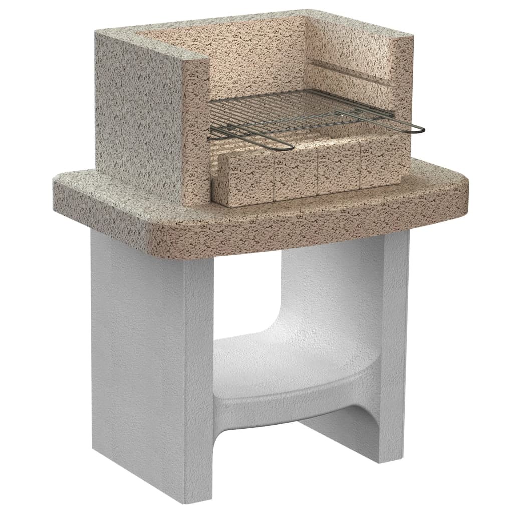 Concrete Charcoal BBQ Stand with Shelf